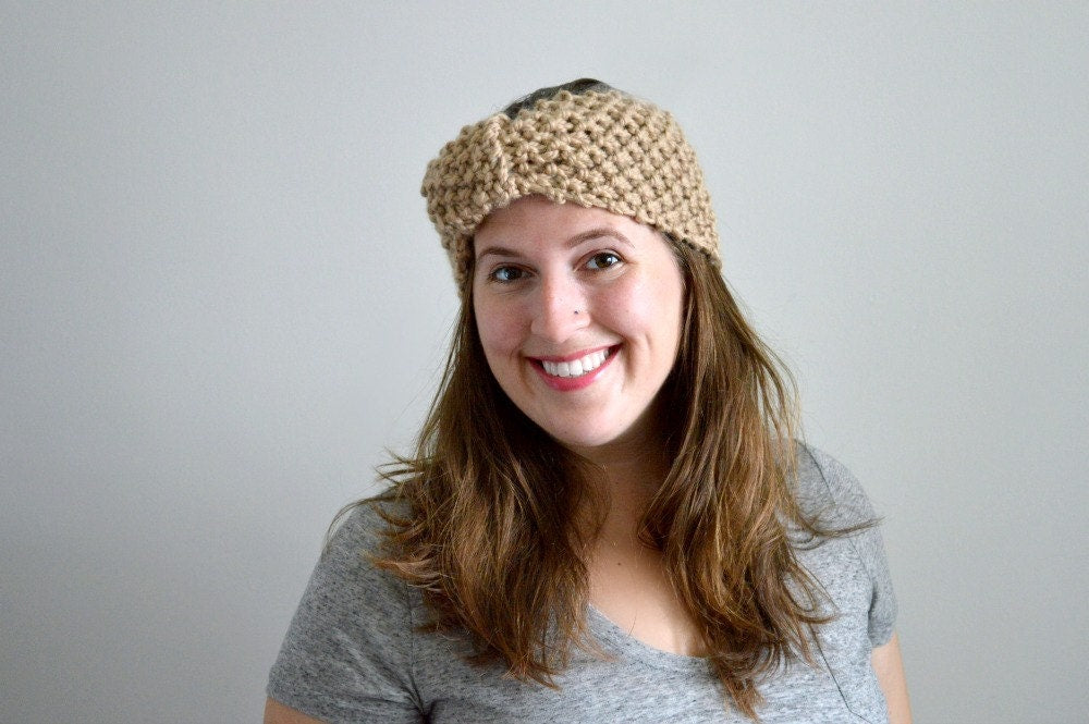 Taylor Turban Knitting Pattern: Beginner Knit Headwrap (PDF Pattern)