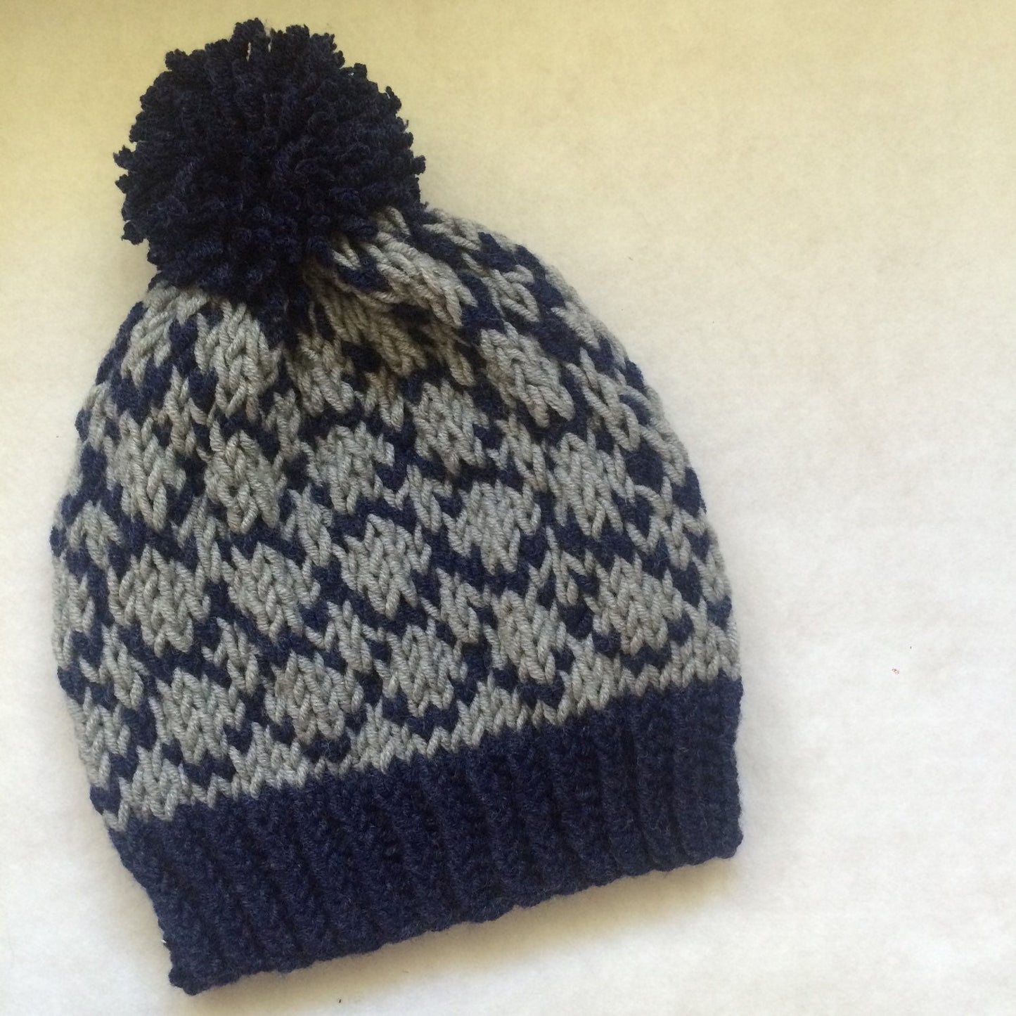 Fair Isle Knit Beanie Pattern: Beaverbrook PomPom Hat (PDF Pattern)