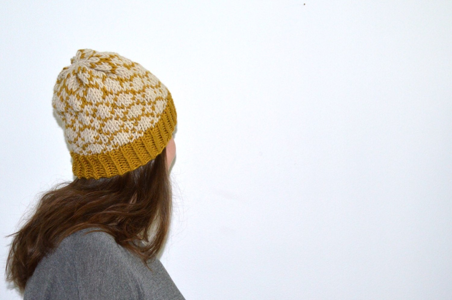 Fair Isle Knit Beanie Pattern: Beaverbrook PomPom Hat (PDF Pattern)