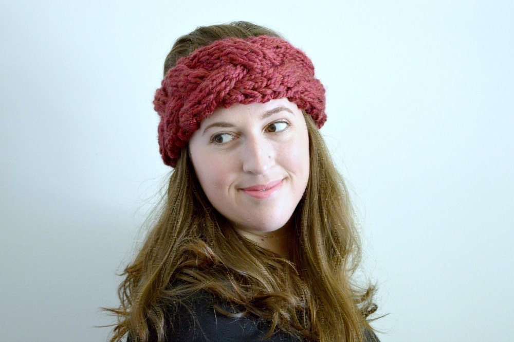 Lanark Headwrap Knitting Pattern: Beginner Cable Knit (PDF Pattern)