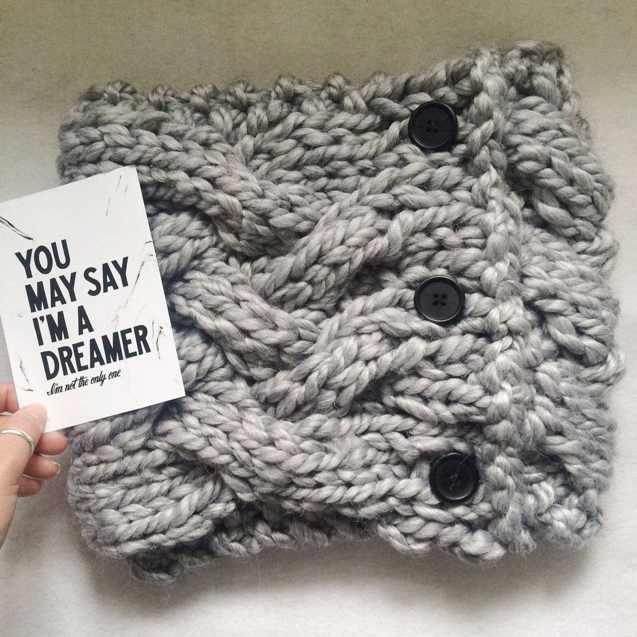 Plaited Cable Knit Cowl Pattern: Women's Scarf (PDF Pattern)