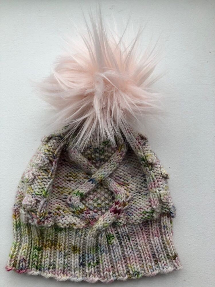 Dufrost Beanie Knitting Pattern: Cabled Hat (PDF Pattern)