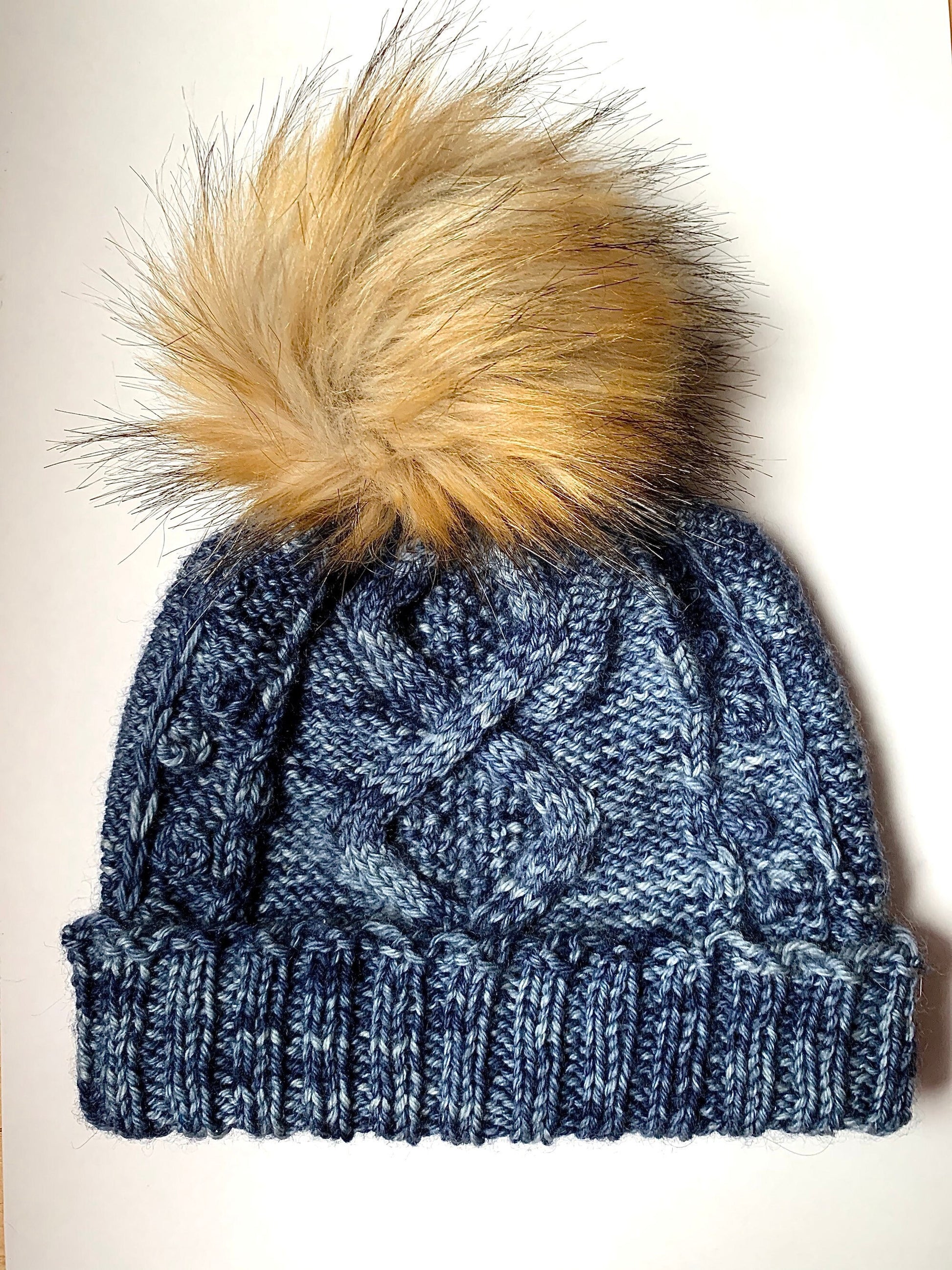 Dufrost Beanie Knitting Pattern: Cabled Hat (PDF Pattern)