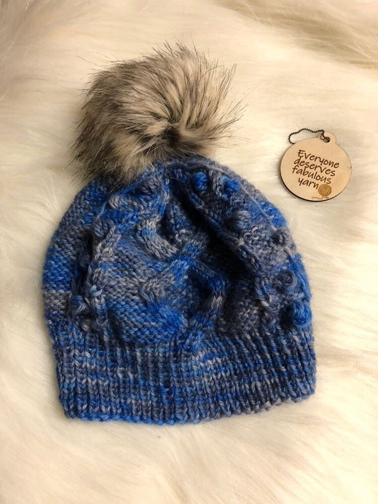 Dufrost Beanie Knitting Pattern: Cabled Hat (PDF Pattern)
