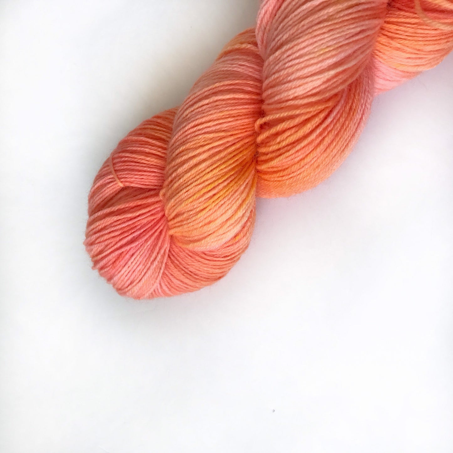 Hand Dyed Yarn "CITRUS TWIST" Brights SW Merino Wool Fingering Sock Knitting Yarn, 100g
