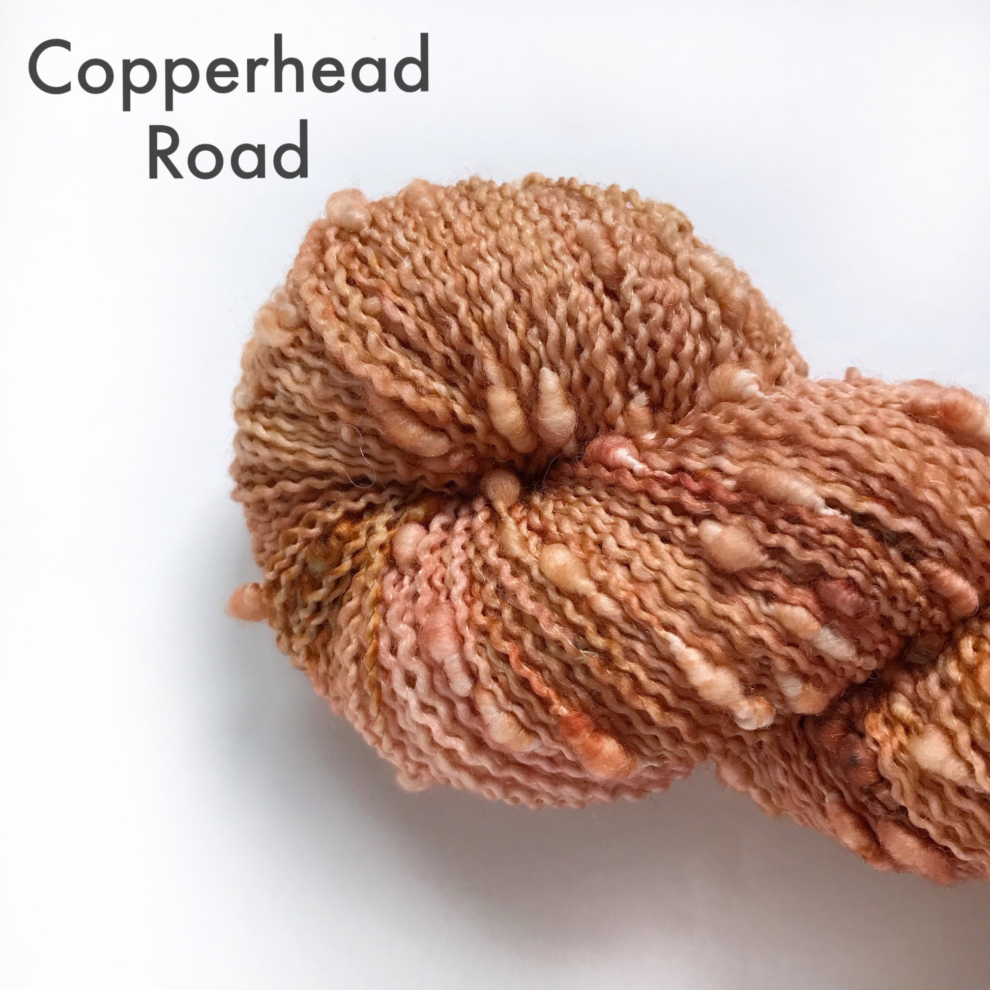 Hand Dyed Yarn Slub Textured Fingering Weight, Mini Skein, SW Merino Wool and Nylon