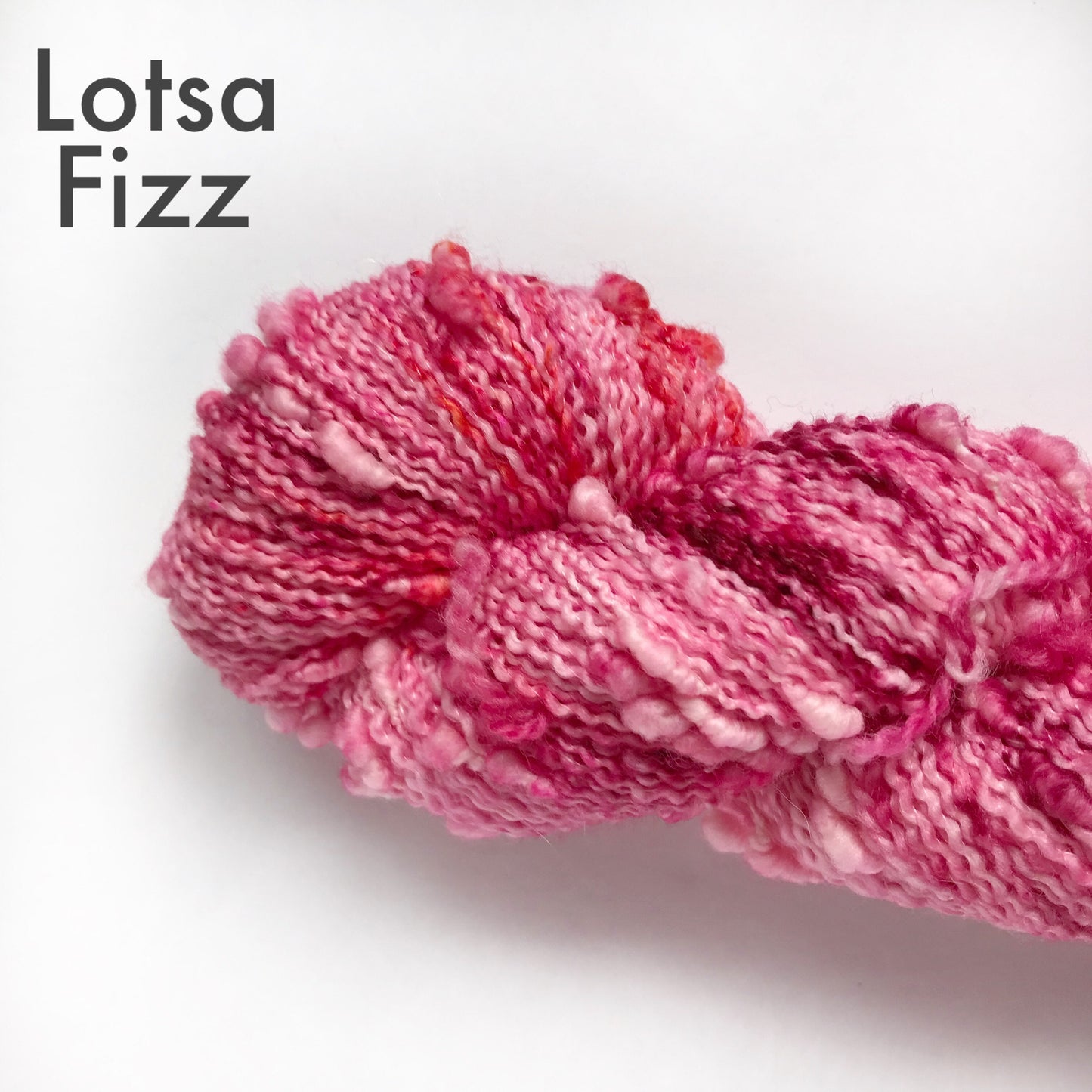 Hand Dyed Yarn Slub Textured Fingering Weight, Mini Skein, SW Merino Wool and Nylon