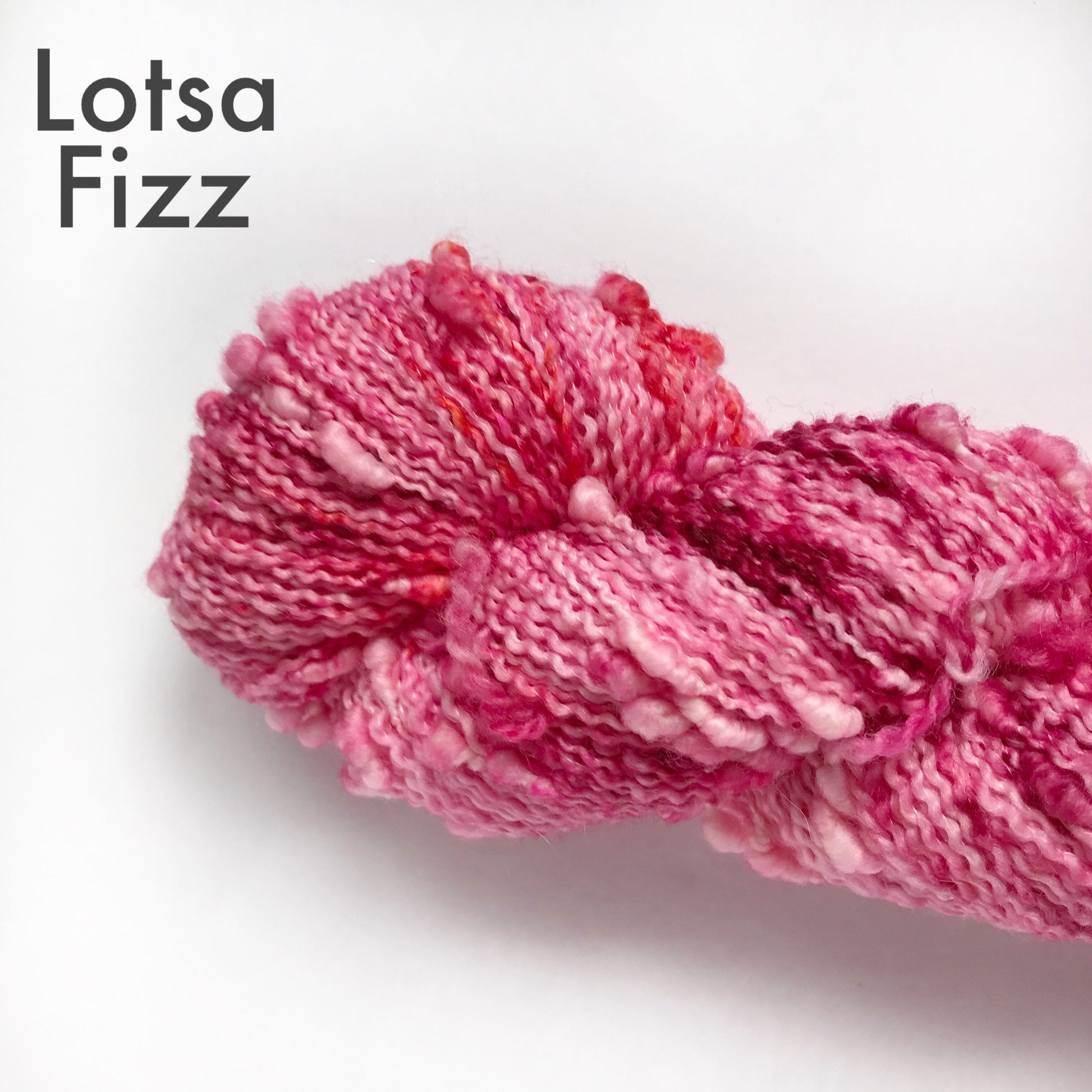 Hand Dyed Yarn Slub Textured Fingering Weight, Mini Skein, SW Merino Wool and Nylon