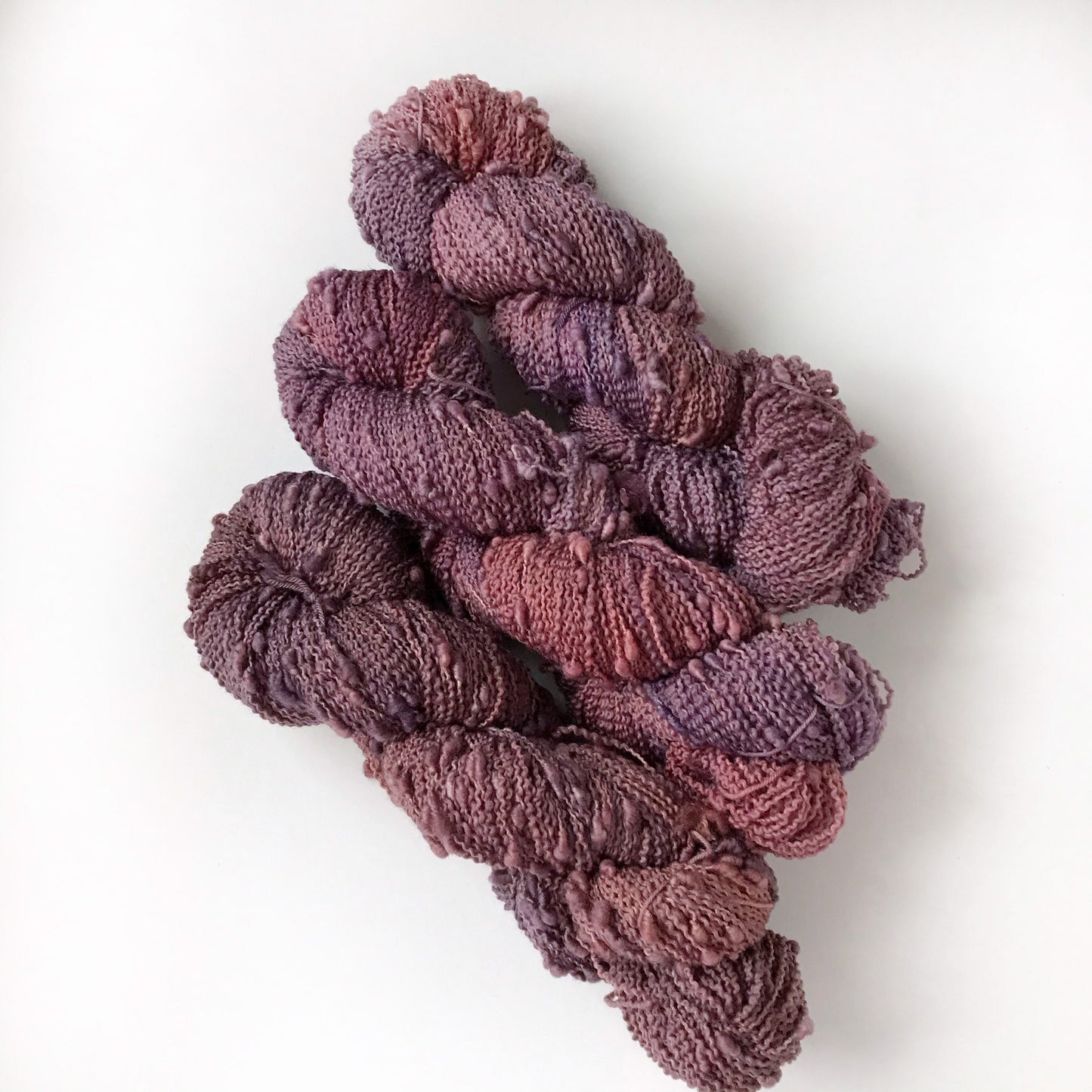 Hand dyed yarn “VELVET SETTEE” textured fingering weight SW yarn, 100 grams