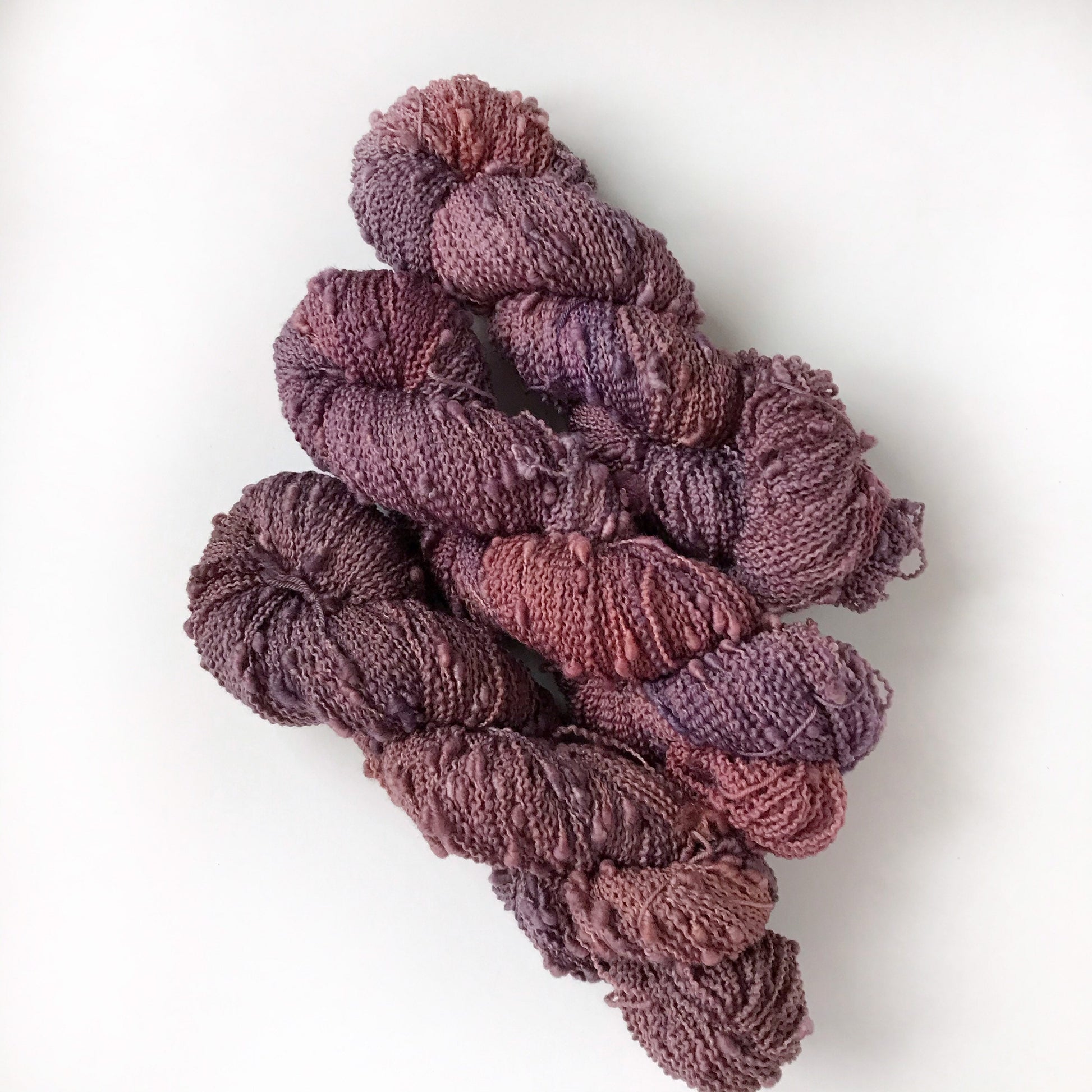 Hand dyed yarn “VELVET SETTEE” textured fingering weight SW yarn, 100 grams