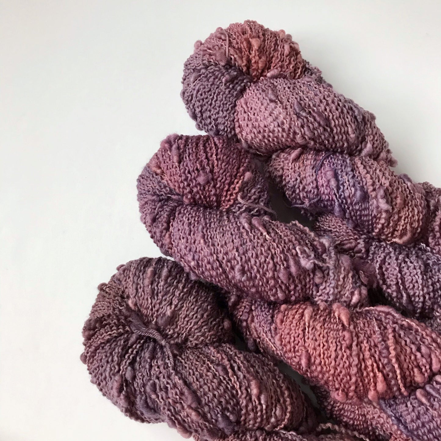 Hand dyed yarn “VELVET SETTEE” textured fingering weight SW yarn, 100 grams