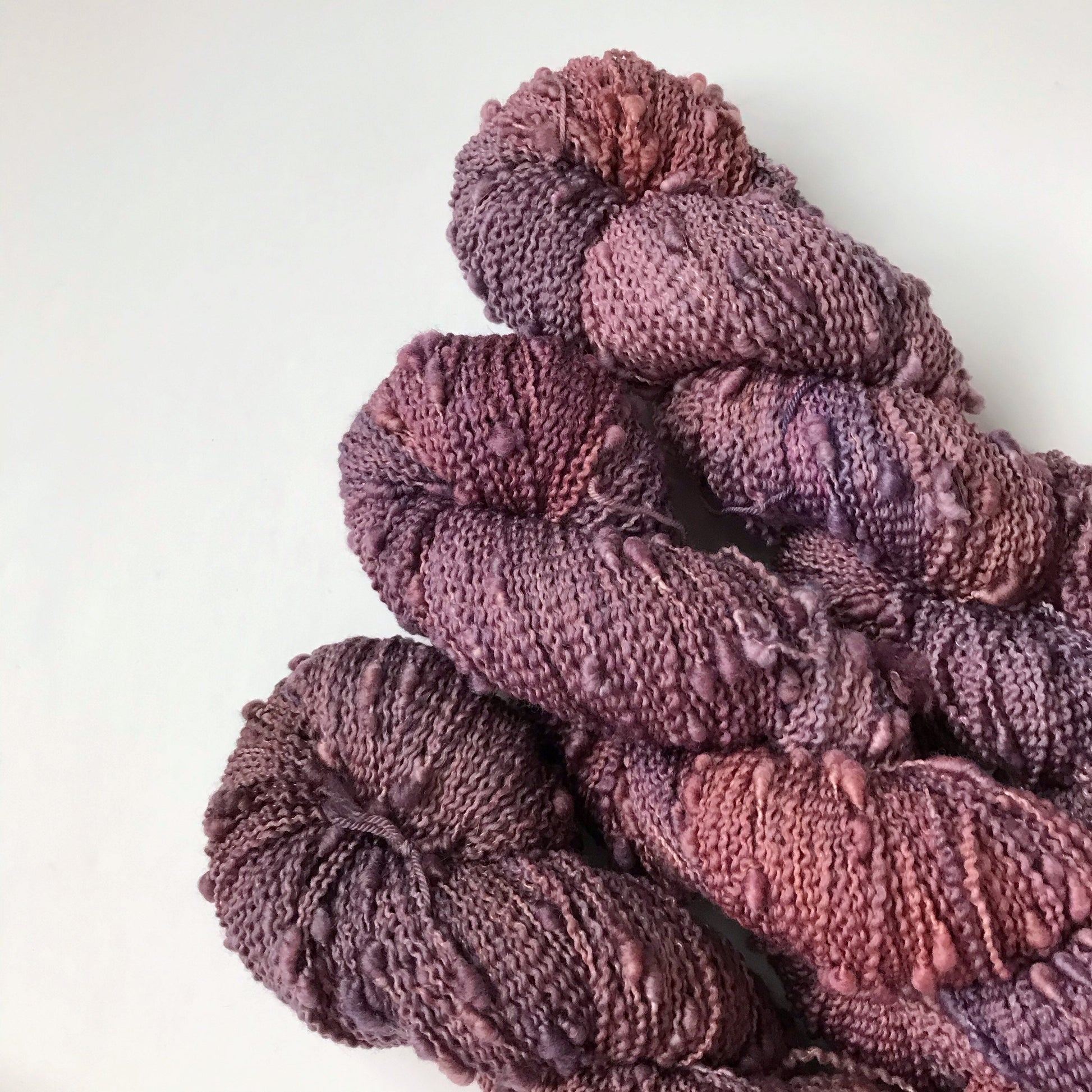 Hand dyed yarn “VELVET SETTEE” textured fingering weight SW yarn, 100 grams
