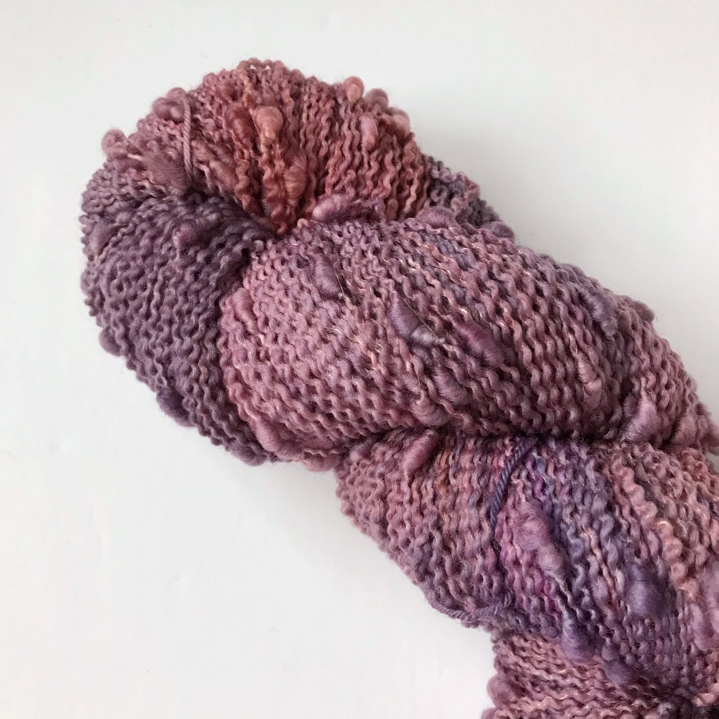 Hand dyed yarn “VELVET SETTEE” textured fingering weight SW yarn, 100 grams
