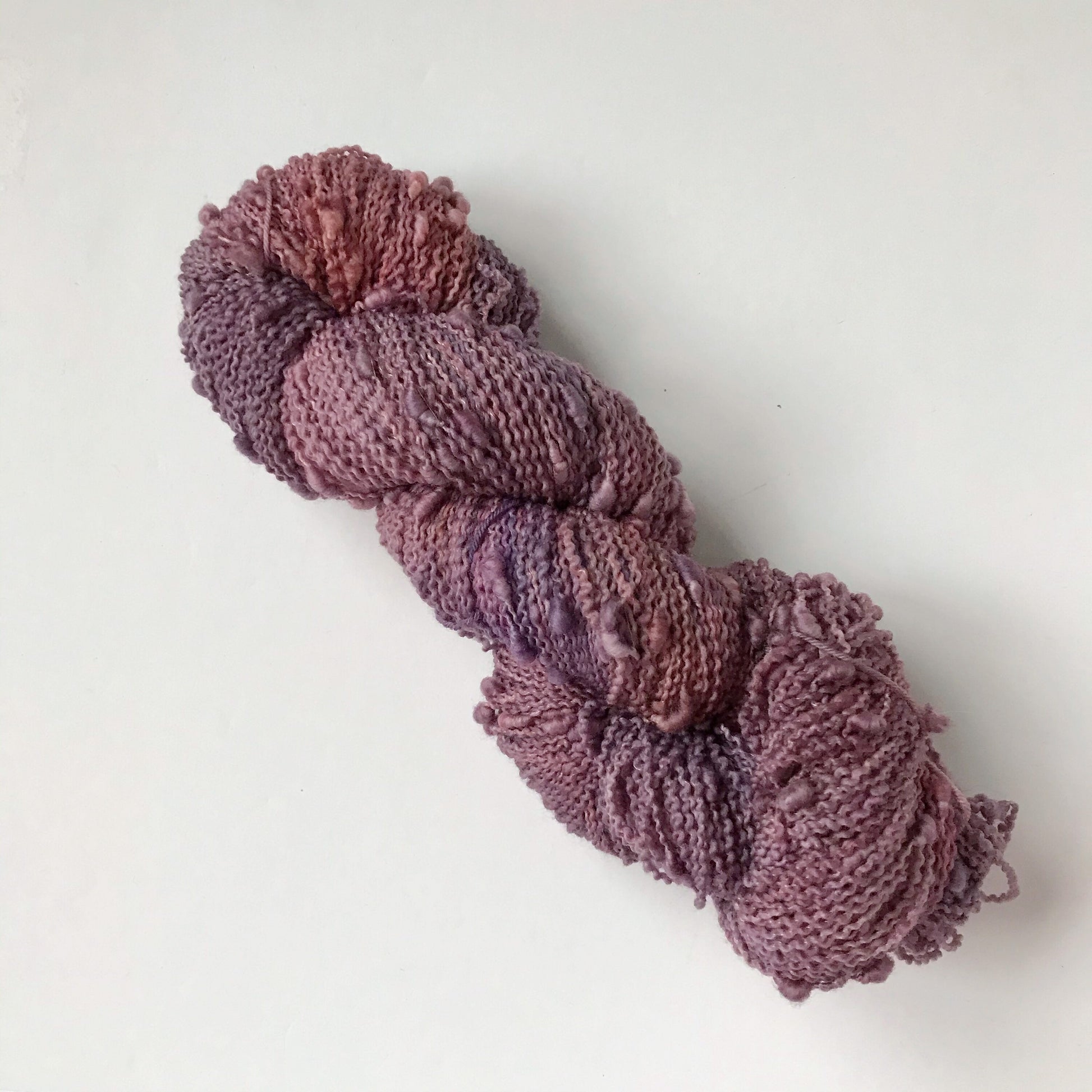 Hand dyed yarn “VELVET SETTEE” textured fingering weight SW yarn, 100 grams