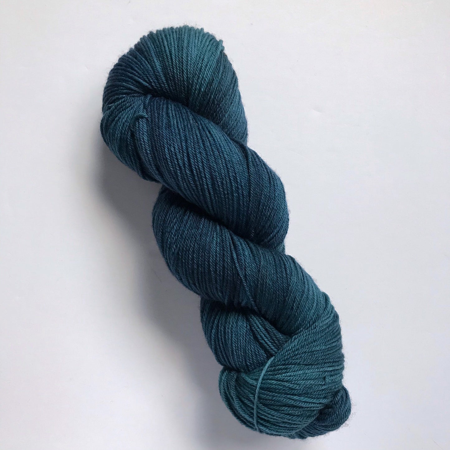 Hand-Dyed DK Yarn: Turquoise Blue Superwash Merino Wool, 100g