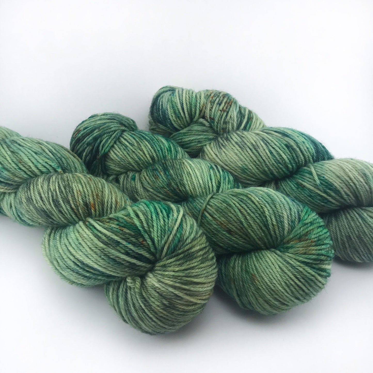 Hand-Dyed Superwash Merino DK Yarn: "WOAH, NESSIE!" Green Emerald Olive