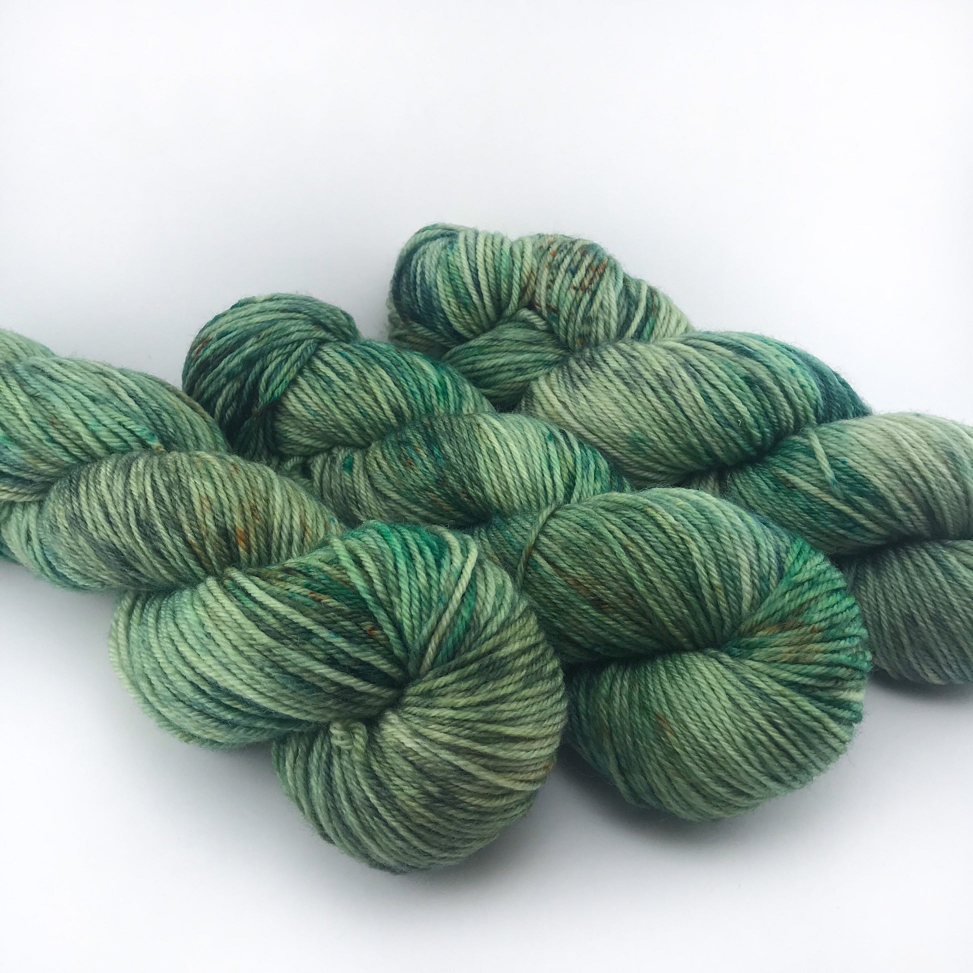 Hand-Dyed Superwash Merino DK Yarn: "WOAH, NESSIE!" Green Emerald Olive