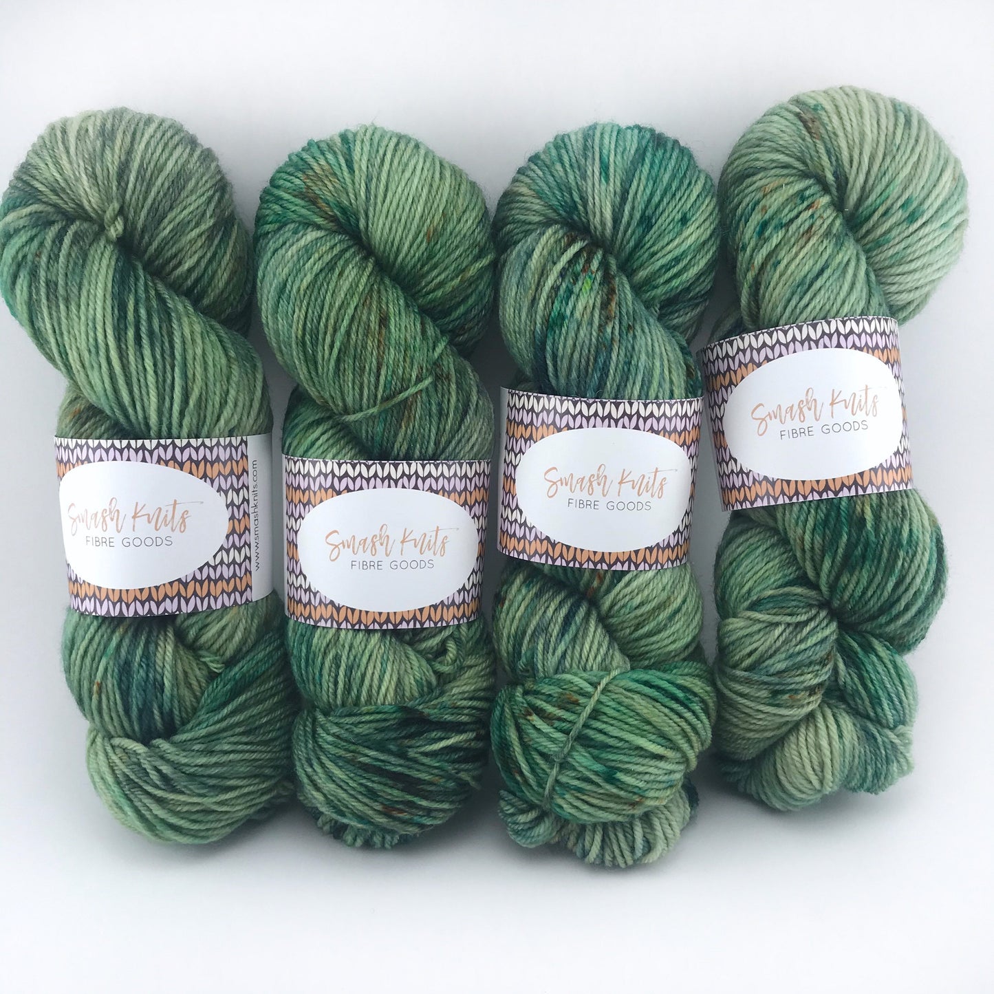 Hand-Dyed Superwash Merino DK Yarn: "WOAH, NESSIE!" Green Emerald Olive