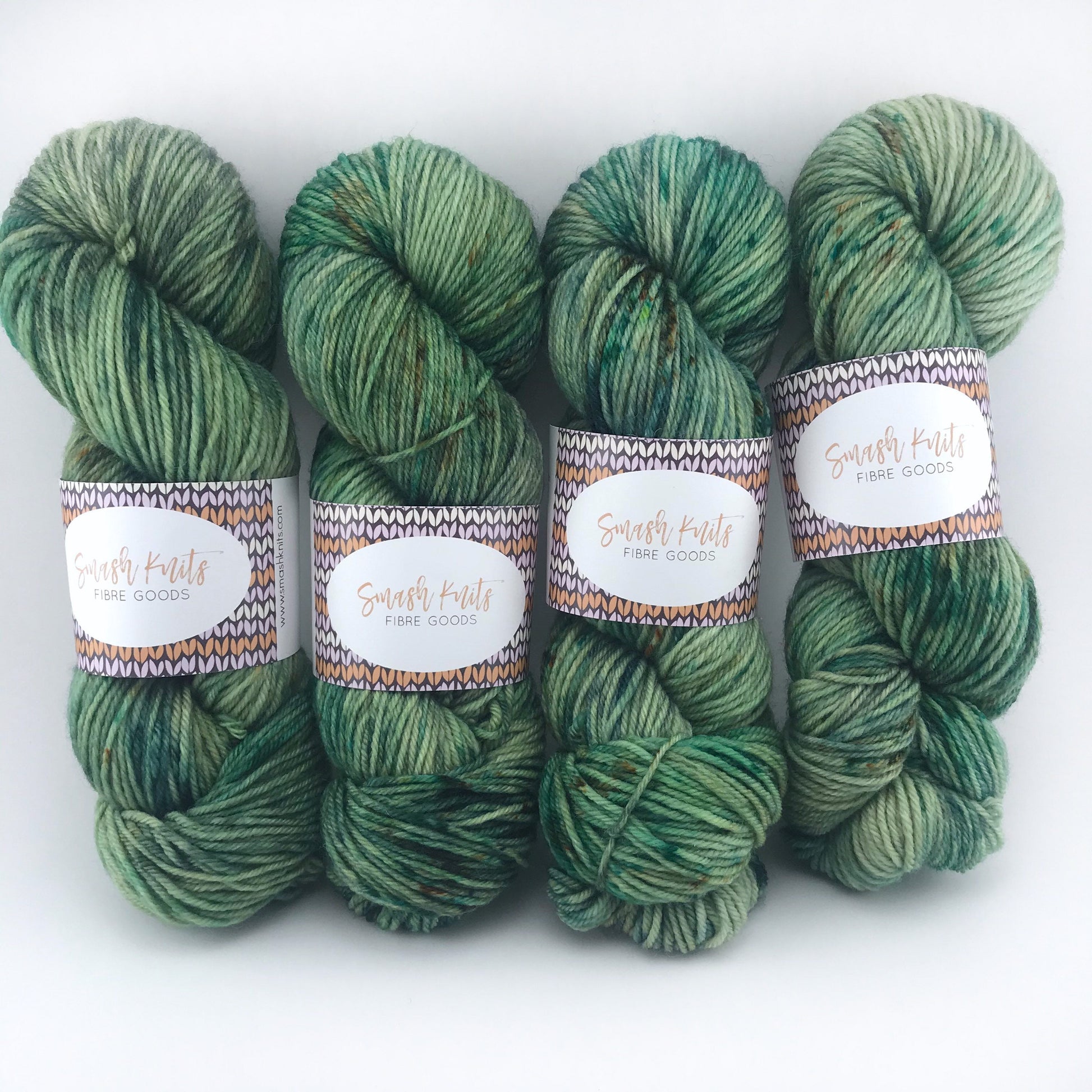 Hand-Dyed Superwash Merino DK Yarn: "WOAH, NESSIE!" Green Emerald Olive