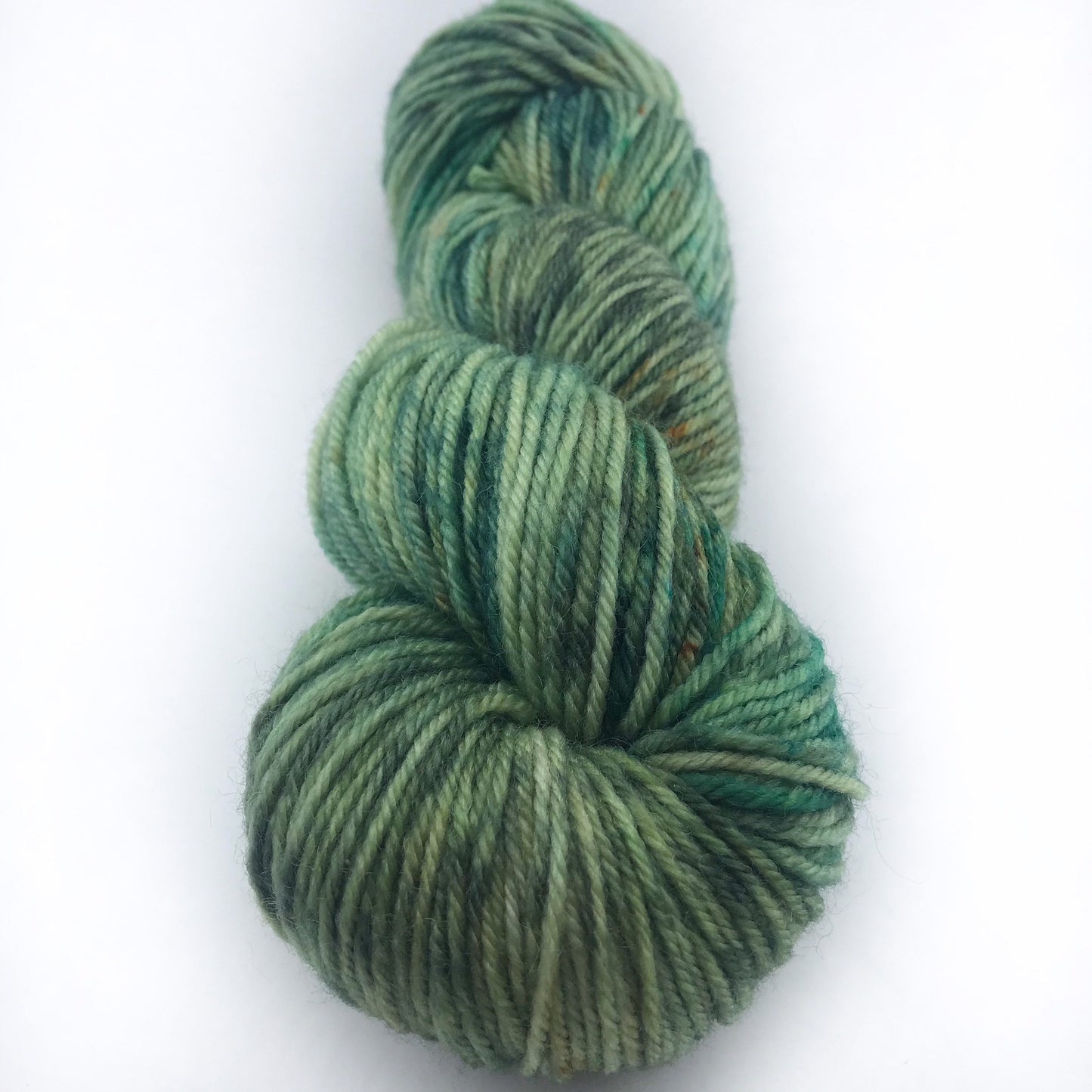 Hand-Dyed Superwash Merino DK Yarn: "WOAH, NESSIE!" Green Emerald Olive