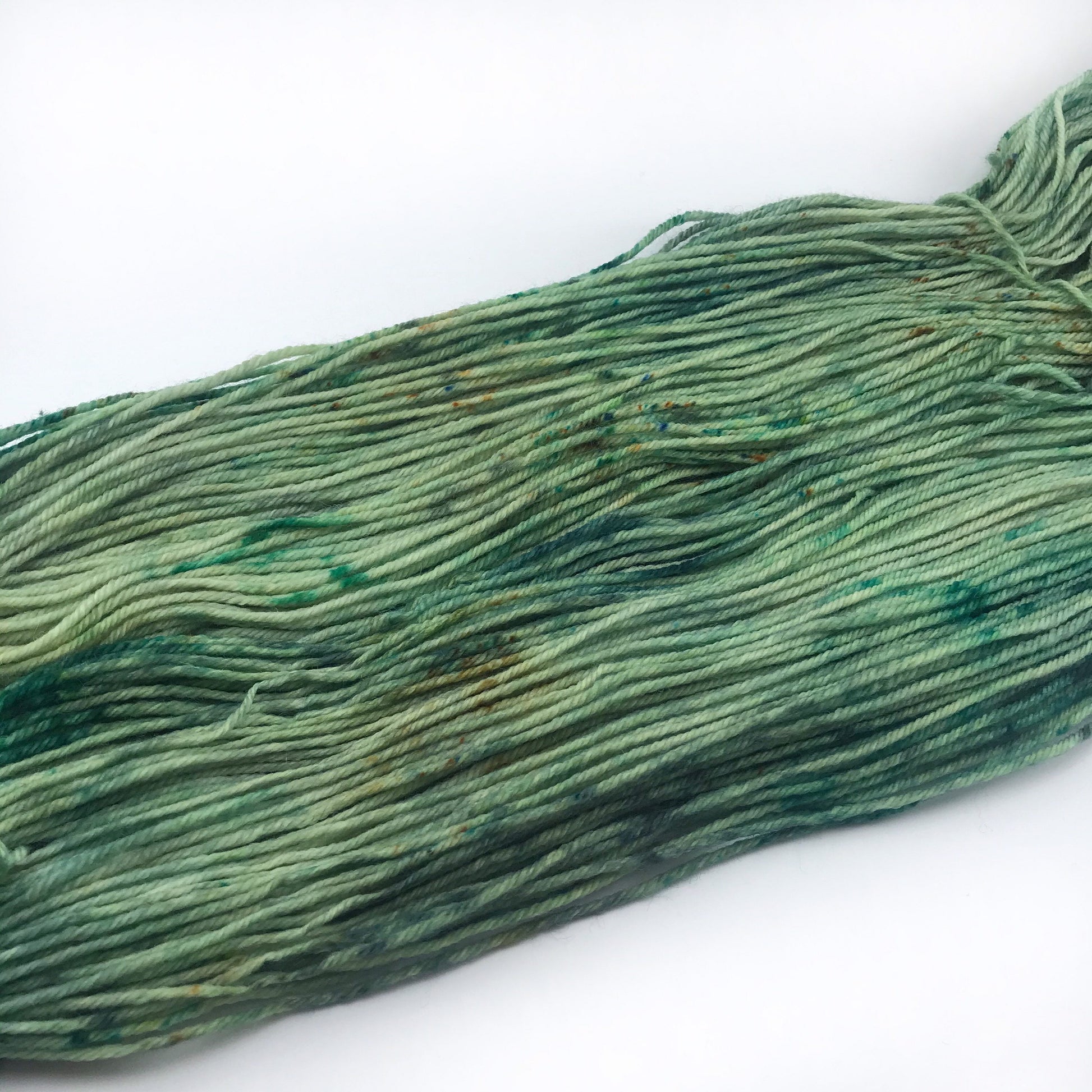 Hand-Dyed Superwash Merino DK Yarn: "WOAH, NESSIE!" Green Emerald Olive