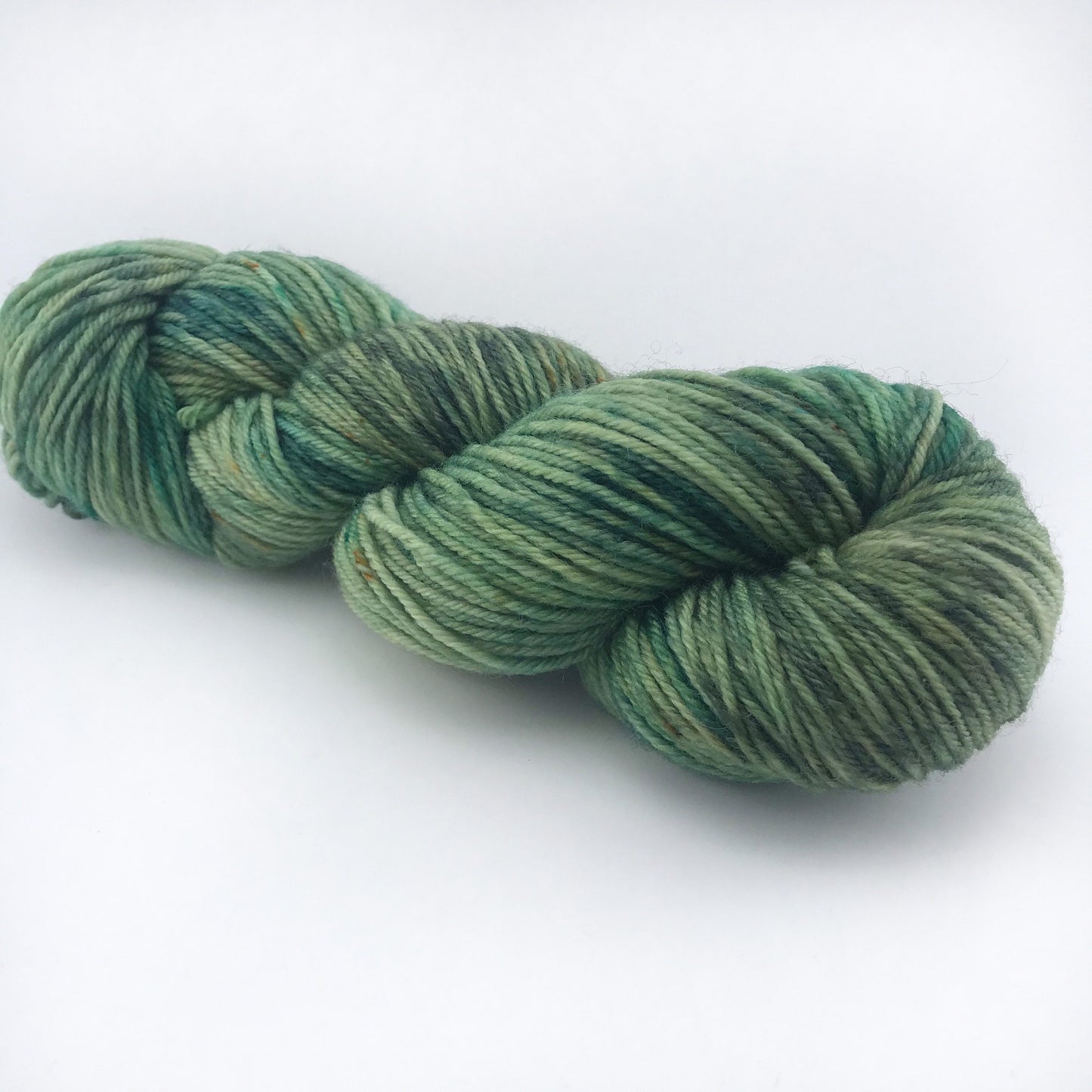 Hand-Dyed Superwash Merino DK Yarn: "WOAH, NESSIE!" Green Emerald Olive