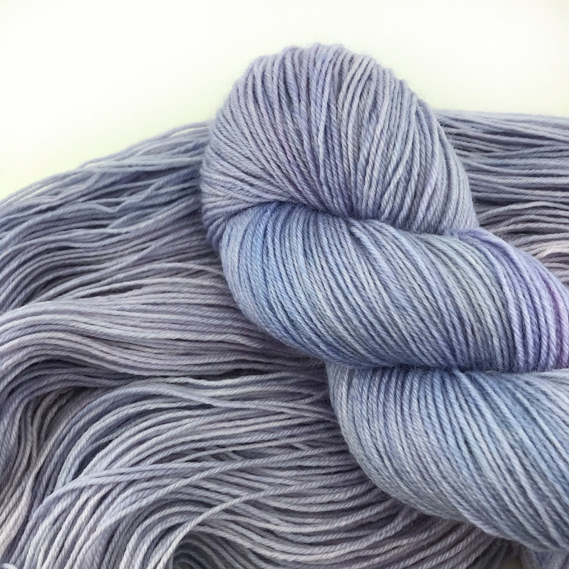 Hand Dyed Yarn: "Violets Are Blue" Purple Merino Wool, 437 yds