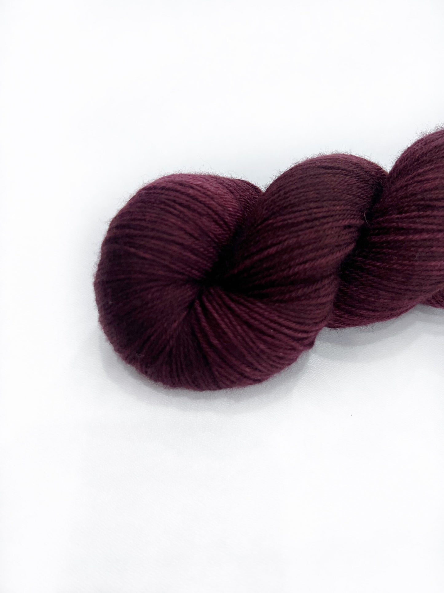 Hand Dyed SW Merino Yarn, Red Burgundy Black, "MARAUDER"