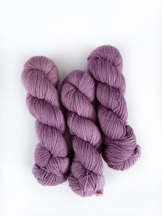 Hand Dyed Rose Quartz Yarn: Superwash Merino Wool DK Weight