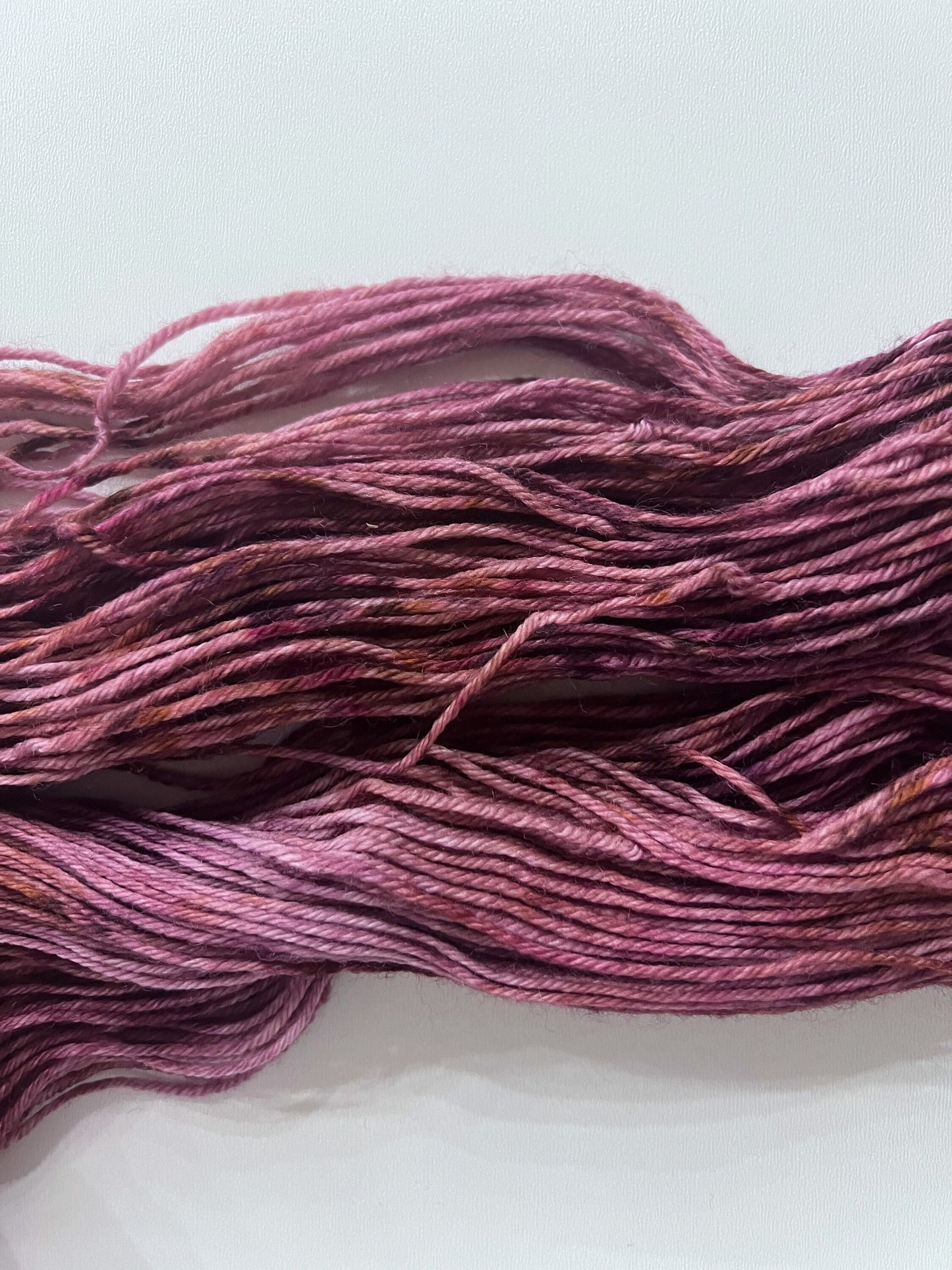 Hand Dyed DK Yarn: "Pocketful of Posies" Superwash Merino Wool, 100g