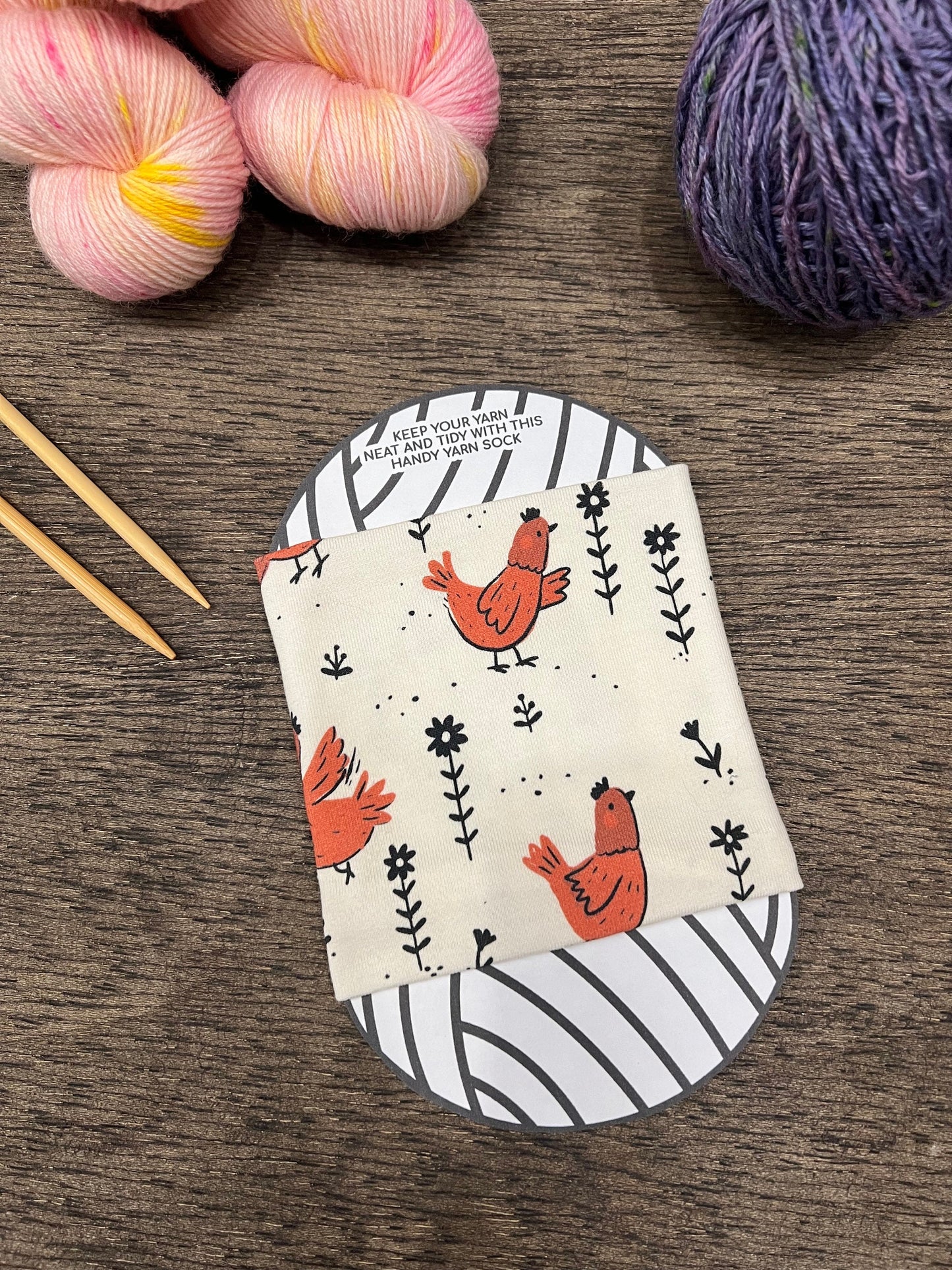 Cotton Yarn Cake Cozy: Skein Sleeve, Yarn Minder