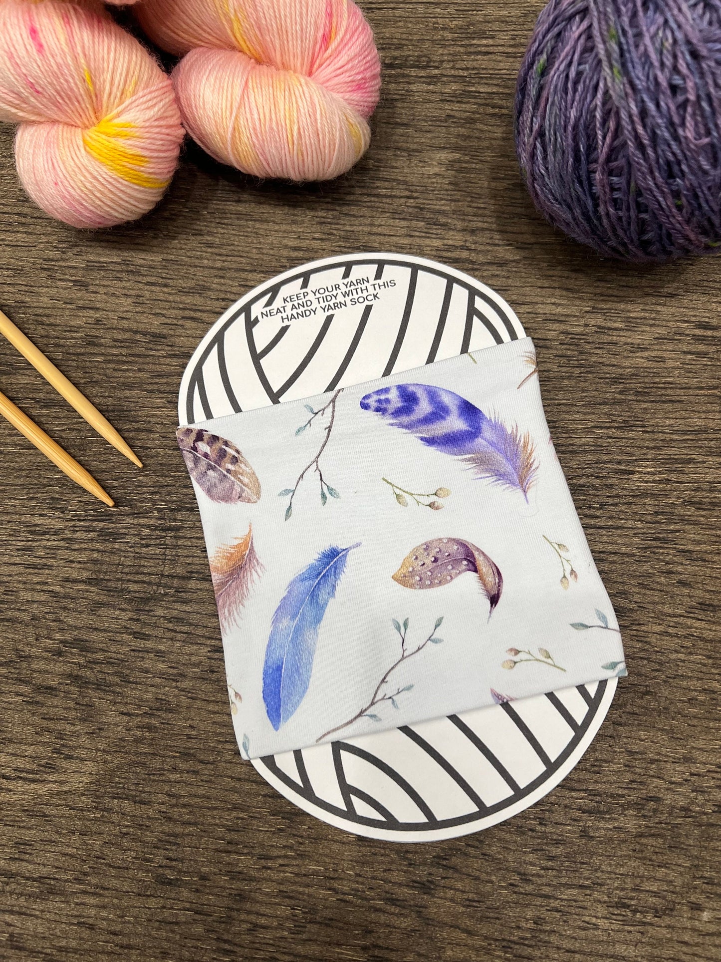 Cotton Yarn Cake Cozy: Skein Sleeve, Yarn Minder