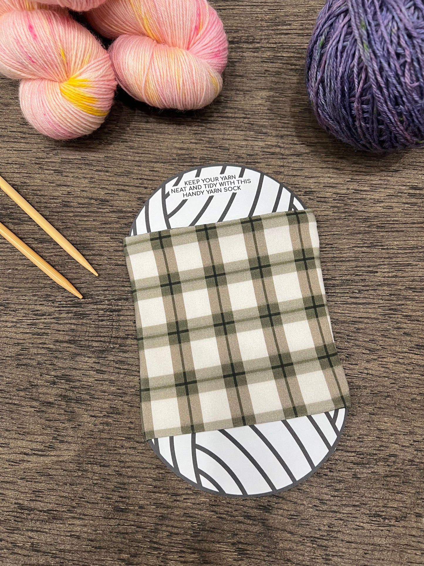 Cotton Yarn Cake Cozy: Skein Sleeve, Yarn Minder