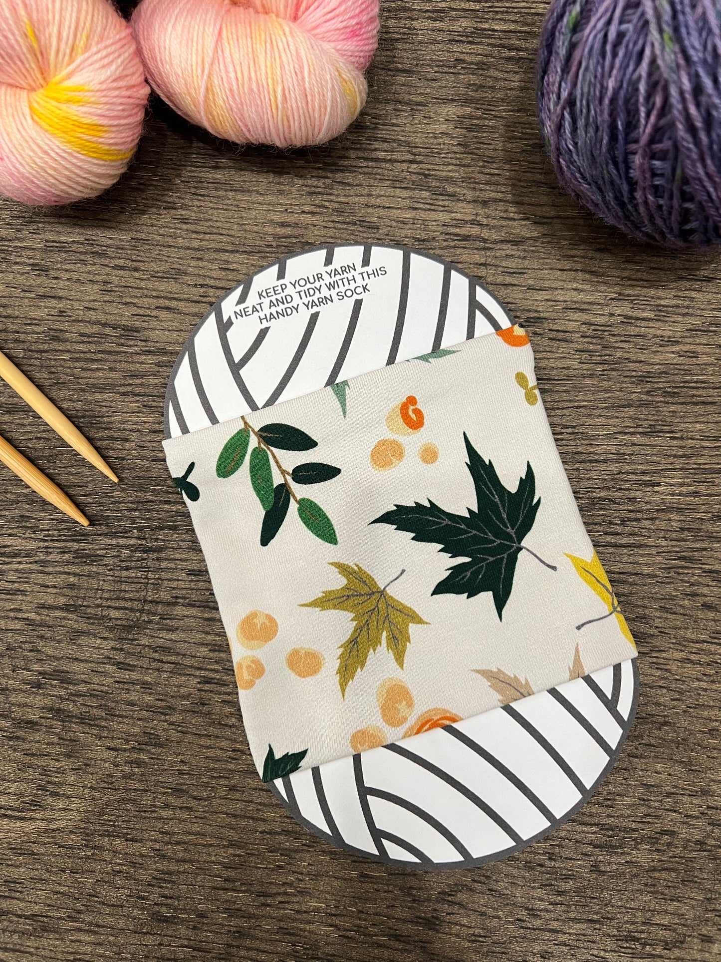 Yarn Cake Cozy: Cotton Jersey Skein Sleeve, Yarn Minder