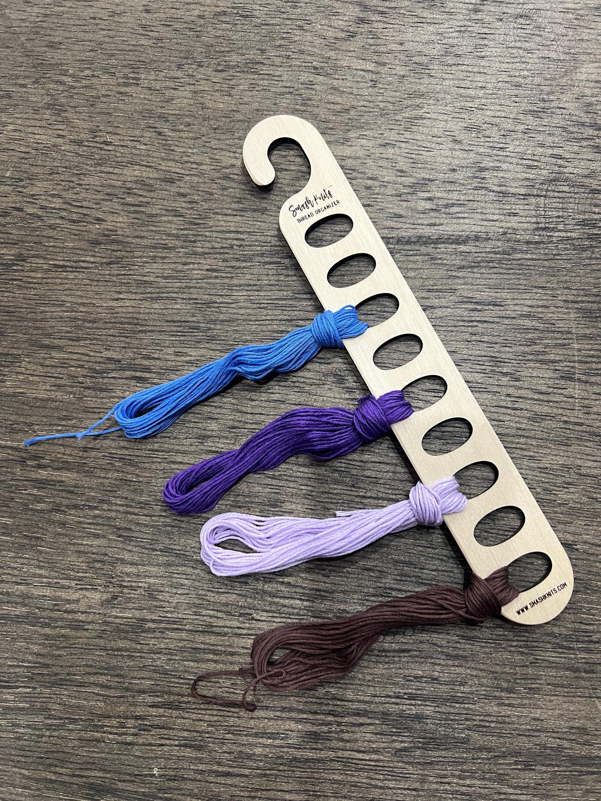 Wooden Embroidery Floss Holder - Tool for Embroiders and Stitchers