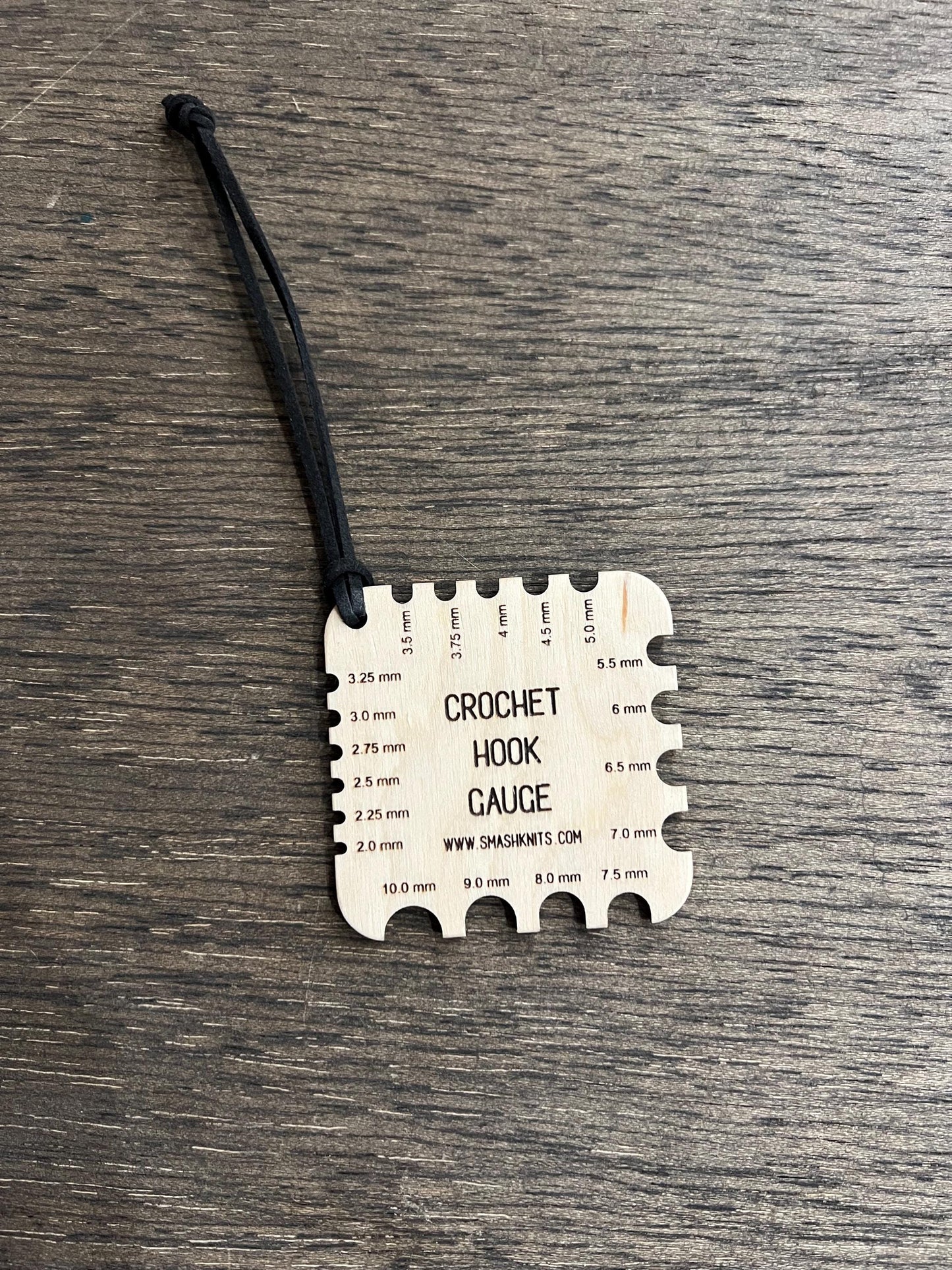Mini Tool for Knitting Wooden Knitting Reference Card German Short Rows