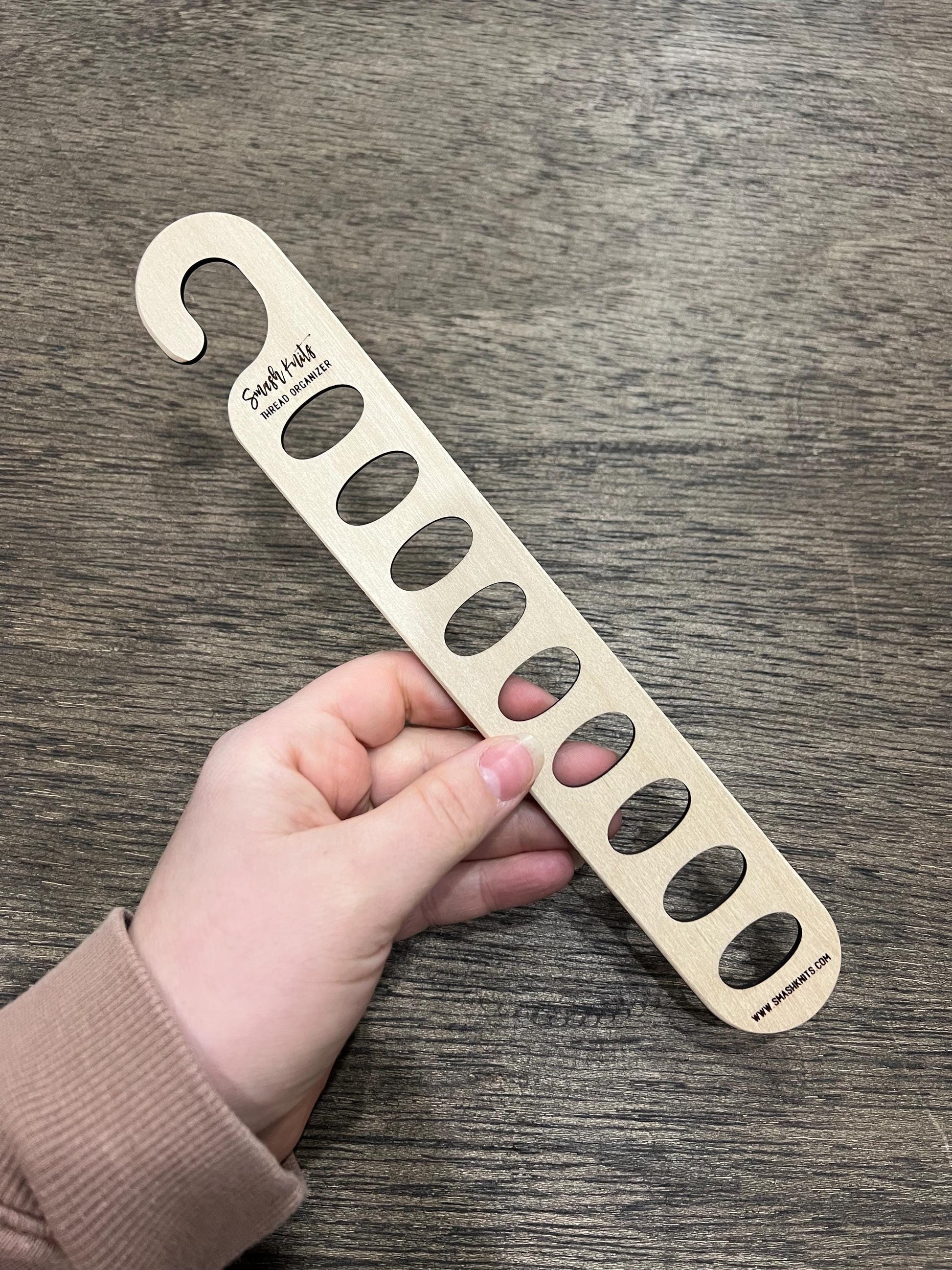 Wooden Embroidery Floss Holder - Tool for Embroiders and Stitchers