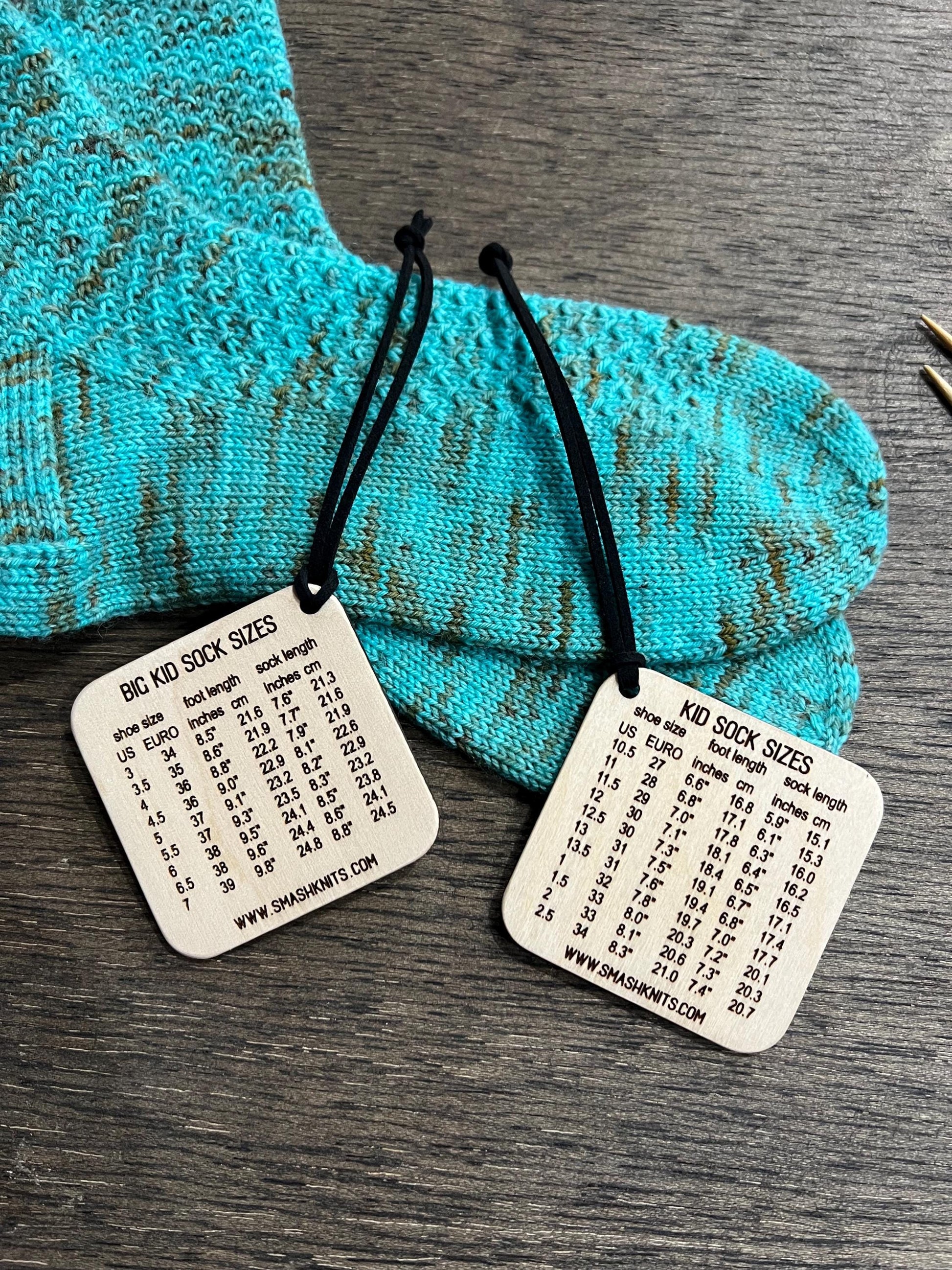 Knitter’s Reference Card Sock Sizes