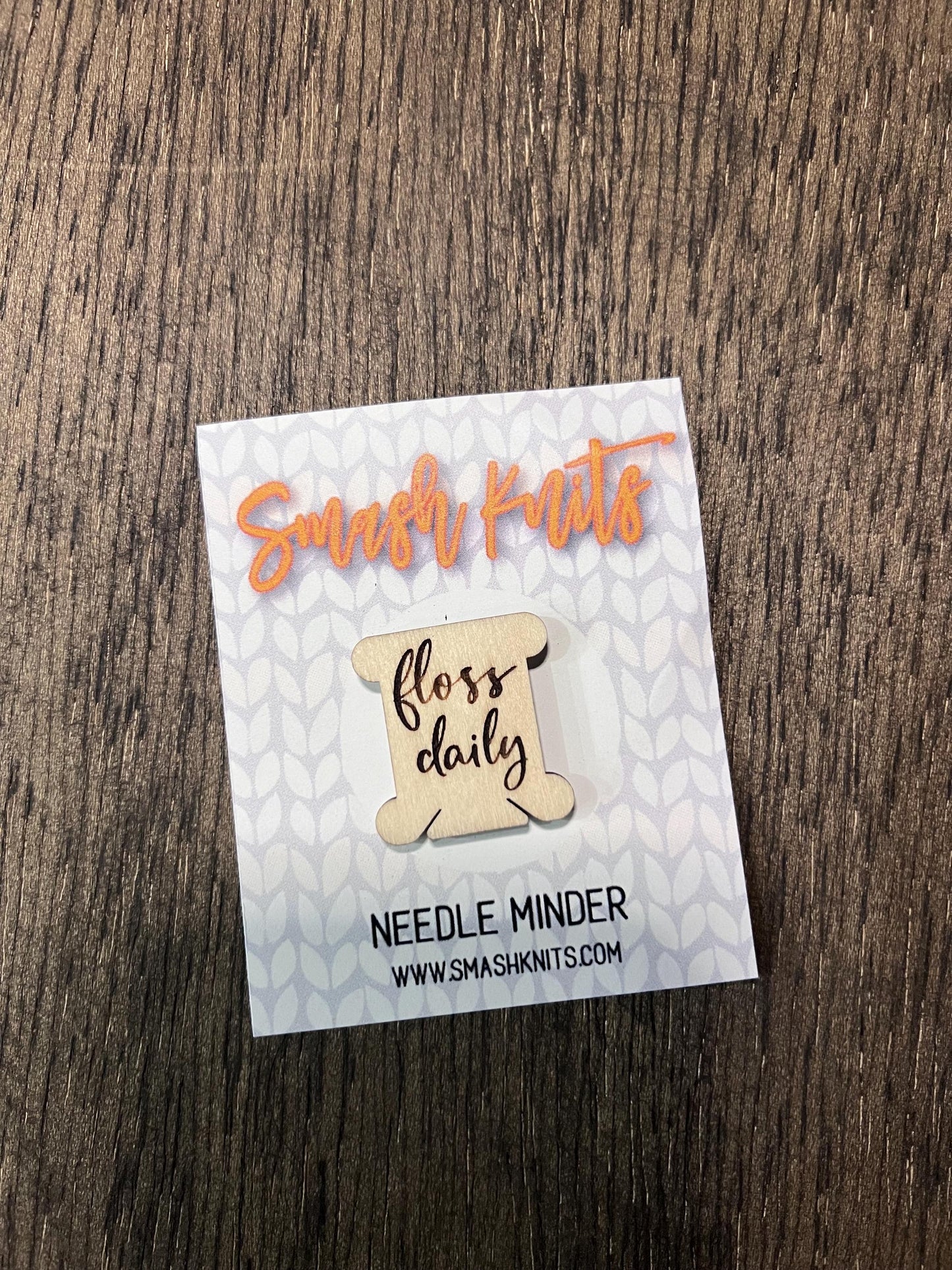 Wooden Needle Minder Cross Stitch and Embroidery Accessory Notion - FLOSS DAILY