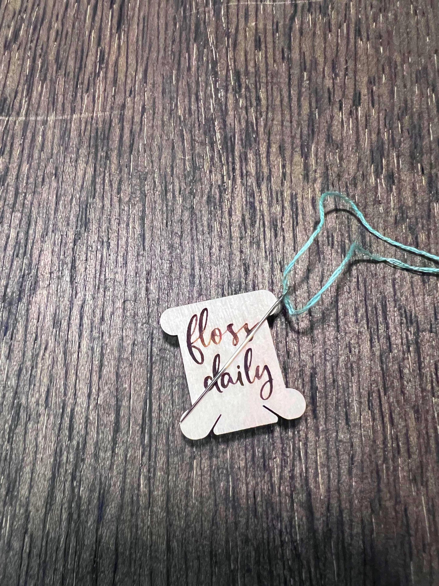 Wooden Needle Minder Cross Stitch and Embroidery Accessory Notion - FLOSS DAILY