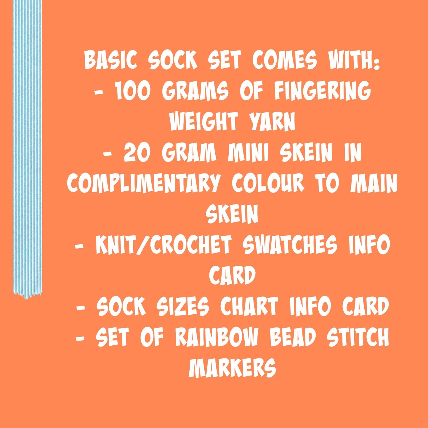 2026 Summer Lovin' Hand Dyed Yarn Sock Set - Gift for Knitters and Crafters
