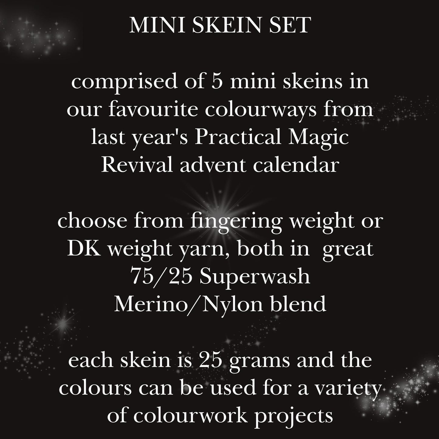 Mini Skein Yarn Set - Practical Magic Inspired Gift Set