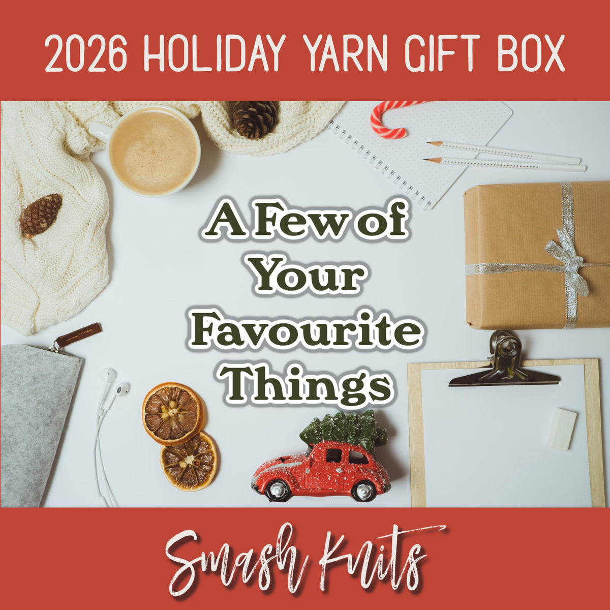 2026 Holiday Yarn Gift Box, Knitting & Spinning Crafters Gift Set
