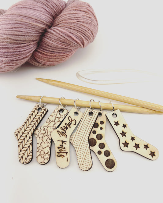 Jumbo Sock Stitch Marker Set