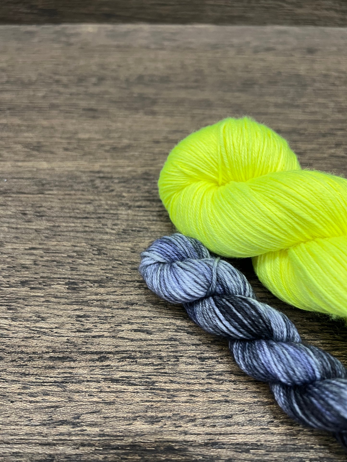 Sock Yarn Set - Fingering Weight Neon + Black