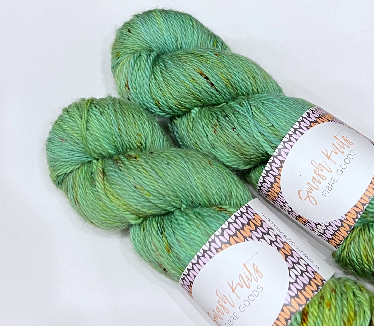 TERRA NOVA - Green Blue Yellow Brown Speckled Fingering DK Worsted