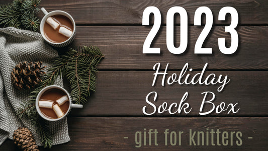 2023 Holiday Sock Box, Gift Set for Knitters and Crafters, Sock Yarn and Mini Skein Set, Holidays