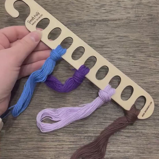 Wooden Embroidery Floss Holder - Tool for Embroiders and Stitchers