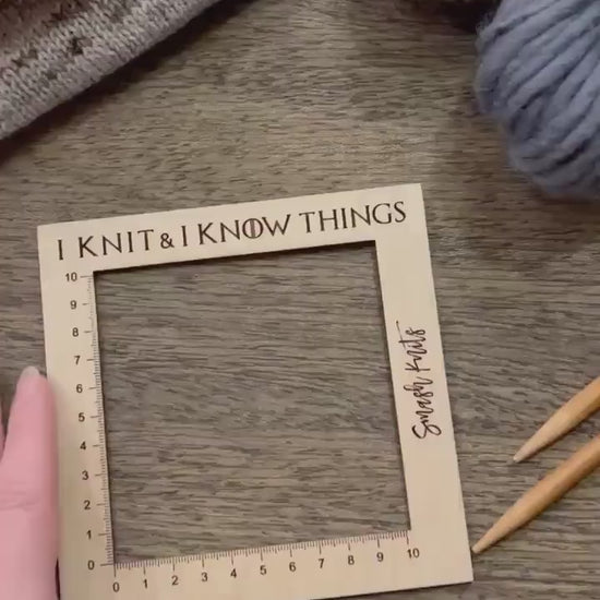 Knitting Gauge Ruler Baltic Birch Knitting and Crochet Tool