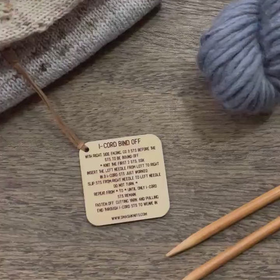 Mini Tool for Knitting Wooden Knitting Reference - I CORD Instructions